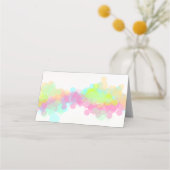 Farbenfarbene Spritzer Platzkarte (Vorderseite)