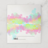 Farbenfarbene Spritzer Platzkarte (Außenseite Aufgefaltet)
