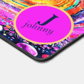 FARBENFARBENE WASSERFARBE OUTER SPACE MONOGRAMM DE SCHREIBTISCHUNTERLAGE (Ecke)