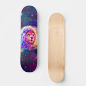 Farbenfarbener Löwenraum Skateboard (Vorderseite)