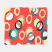 Farbenfarbenes Aquarell nahtloses Muster Fleecedecke (Vorderseite (Horizontal))