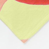 Farbenfarbenes Aquarell nahtloses Muster Fleecedecke (Ecke)