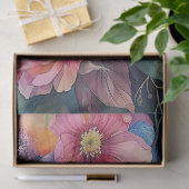 Farbenfarbenes Blumendekoupage Seidenpapier (Geschenk)