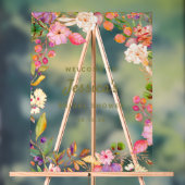 Farbenfarbenes Brautparty Acrylschild (Neutral)