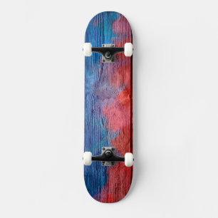 Farbenfarbenes Holz Abstrakt #12 Skateboard