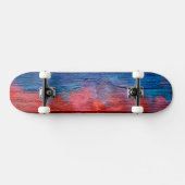 Farbenfarbenes Holz Abstrakt #12 Skateboard (Horizontal)