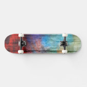 Farbenfarbenes Holz Abstrakt #2 Skateboard (Horizontal)