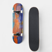 Farbenfarbenes Holz Abstrakt #6 Skateboard (Vorne)