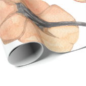 Farbenfarbenes Kürbismuster | Herbstwoben Geschenkpapier (Rolleneckpunkt)