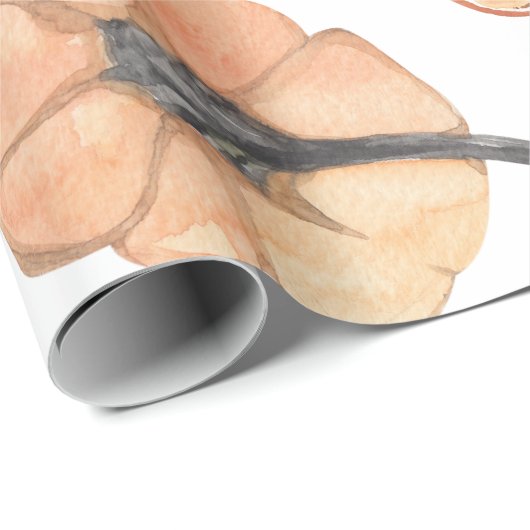 Farbenfarbenes Kürbismuster | Herbstwoben Geschenkpapier (Rolleneckpunkt)