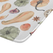 Farbenfarbenes Kürbismuster | Herbstwoben Schneidebrett (Ecke)