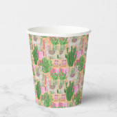 Farbenfarbenes Lama-Muster Pappbecher (Rechts)