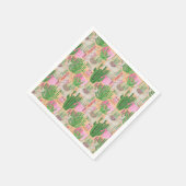 Farbenfarbenes Lama-Muster Serviette (Ecke)