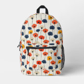 Farbenfarbenes Muster Bedruckter Rucksack (Vorderseite)