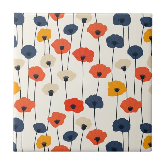 Farbenfarbenes Muster Fliese (Vorderseite)