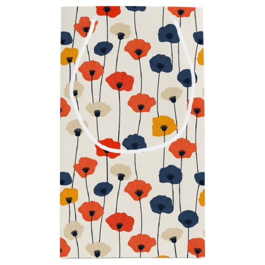 Farbenfarbenes Muster Kleine Geschenktüte (Rückseite)