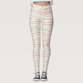 Farbenfarbenes Muster Leggings (Vorderseite)