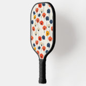 Farbenfarbenes Muster Pickleball Schläger (Links)