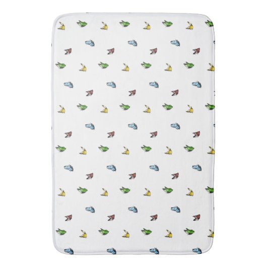 Farbenfarbenes Schmetterlingsmuster Ästhetik Badematte (Vorderseite Vertikal)