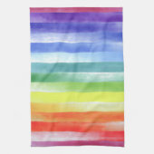 Farbenfarbenes vertikales Regenbogenmuster | Geschirrtuch (Vertikal)