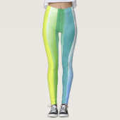 Farbenfarbenes vertikales Regenbogenmuster | Leggings (Vorderseite)