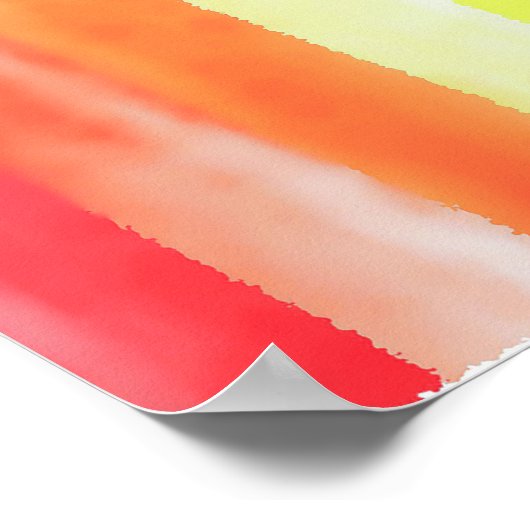 Farbenfarbenes vertikales Regenbogenmuster | Poster (Ecke)