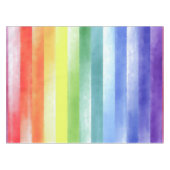 Farbenfarbenes vertikales Regenbogenmuster | Tischdecke (Vorderseite (Horizontal))