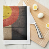 Farbenflagge aus Holz Handtuch (Viertel Falte)