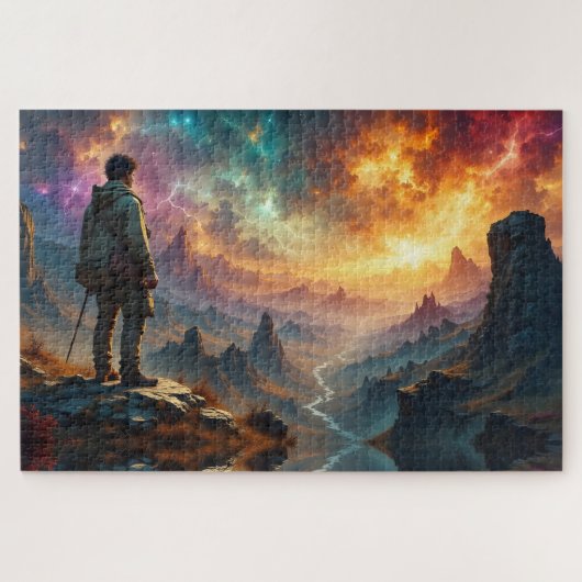 Farbenfreie Landschaft Puzzle (Horizontal)