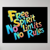 Farbenfreier Geist Poster (Vorne)