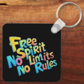 Farbenfreier Geist Schlüsselanhänger (Rückseite)