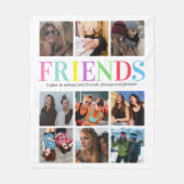 Farbenfreundlichkeit | Friend Foto Collage Fleecedecke (Vorderseite)
