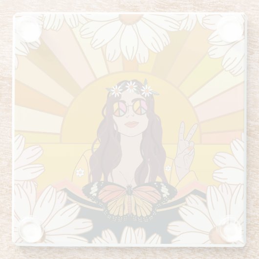 Farbenfrieden Glasuntersetzer (Rückseite)