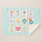 Farbenfroh 12 Pesukim Blanket Sherpadecke (Vorderseite (Horizontal))