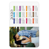 Farbenfroh 2020 Foto-Kalender Magnet (Vertikal)