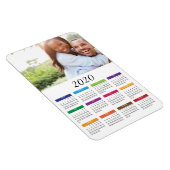 Farbenfroh 2020 Foto-Kalender Magnet (Rechte Seite)