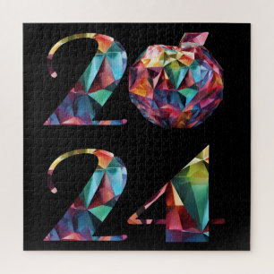 Farbenfroh 2024 Neujahr- Puzzle