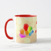 Farbenfroh 20. Geburtstag Personalisiert Tasse (Links)