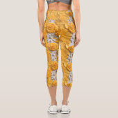 farbenfroh 3D Marigold Floral Capri Leggings (Rückseite)