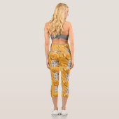 farbenfroh 3D Marigold Floral Capri Leggings (Rückseite)