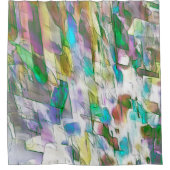 Farbenfroh abgenutzt, zerbrechlich zwischen matt u duschvorhang (Vorderseite)