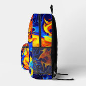 farbenfroh abstrakt bedruckter rucksack (Rechts)