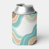 Farbenfroh, abstrakt, blau-orange braun dosenkühler (Kanne Vorderseite)