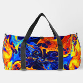 farbenfroh abstrakt duffle bag (Rückseite)