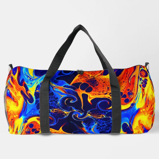 farbenfroh abstrakt duffle bag (Rückseite)