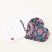 farbenfroh, abstrakt, floralfarben, rosa, grün notizblock (Innenseite)