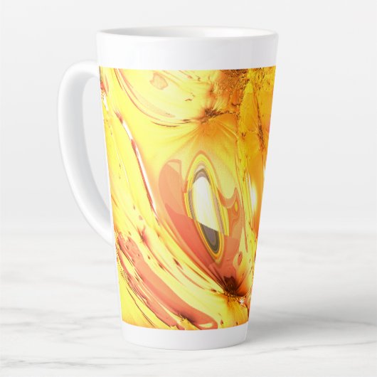 Farbenfroh Abstrakt - Fraktal - Späte Tasse D001 (Linke Ecke)