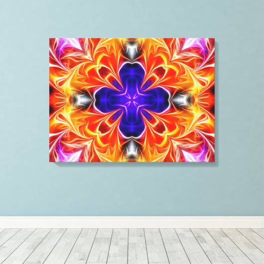 Farbenfroh Abstrakt Leinwanddruck (Insitu (Holzboden))