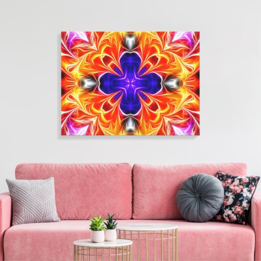 Farbenfroh Abstrakt Leinwanddruck (Insitu (Wohnzimmer))