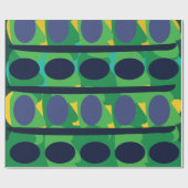 Farbenfroh Abstrakt, modern geometrisch Geschenkpapier (Flach)